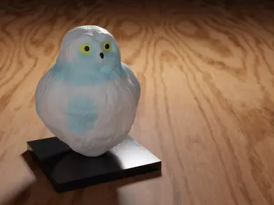 Owl Statue Free 3D model