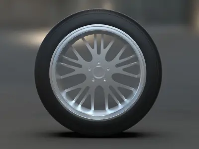 Car wheel Free 3D model