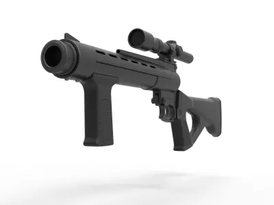 Deathwatch Blaster Rifle from The Mandalorian TV series 3D model