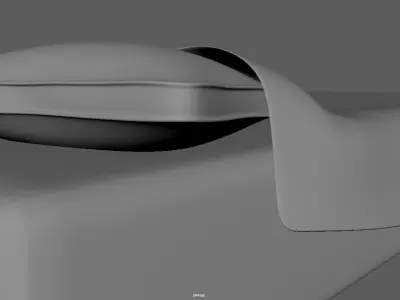 Beds quilt pillow Free 3D model
