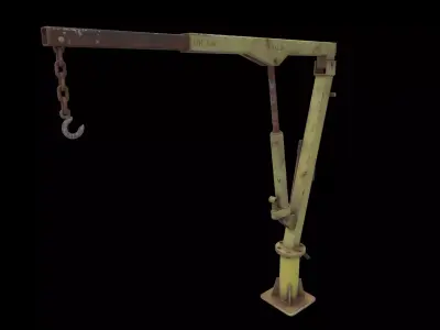 jib crane 02 3D model