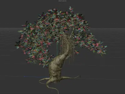 Alien Fantasy Plant Tree 01 3D model