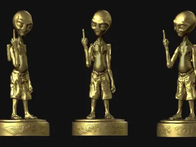 Paul the Alien 3D Printing Creation 3D print model