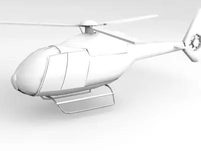 eurocopter helicopter 3D model