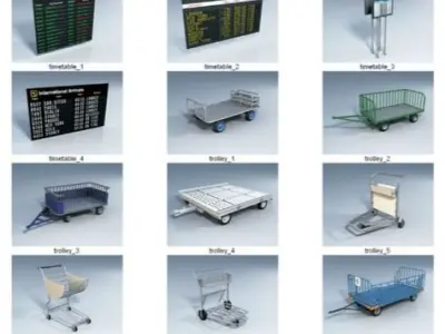 Dosch 3D - Airport Details 3D model