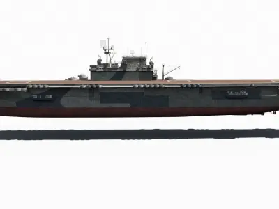 USS Enterprise Low-poly 3D model