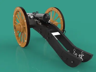 Field Gun 3D model