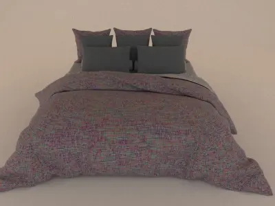 Modern Bed 3d Model Free 3D model