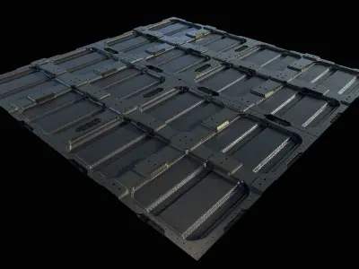 Sci-fi PBR Material Free 3D model