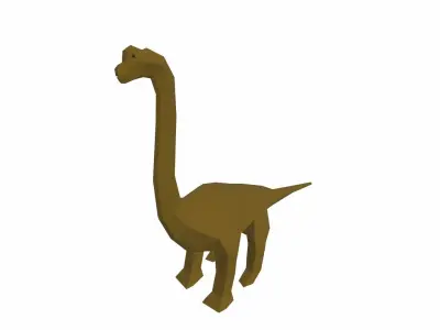 Dinosaur Brachiosaurus Low-poly 3D model