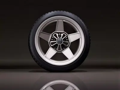 CR5HB wheel Low-poly 3D model