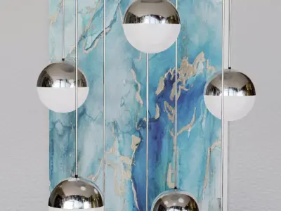 Decorative Modern Ceiling Lamp 3D Model Free 3D model