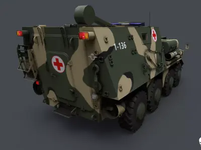 BBM 4C Low-poly 3D model