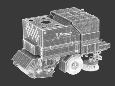 Xbroom Street Sweeper 3D model
