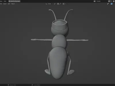Termite Character from Peter Wheat comic book 3D Model Low-poly 3D model