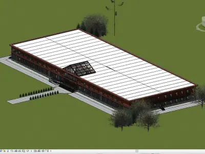 OFFICE BUILDING  MODULAR CONSTRUCTION MODEL  3D model