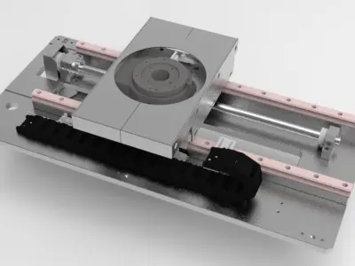 The horizontal motion and rotation integrated module 3D model