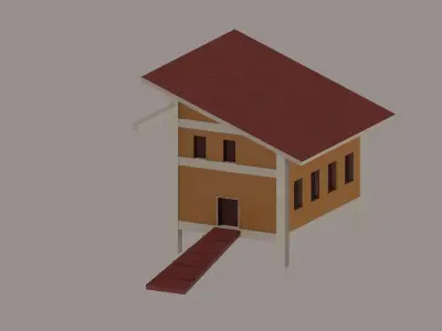 Chicken Hut Low-poly 3D model