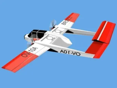 plane2 toy airplane flying 3D model