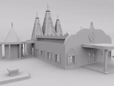 Hari Krishan Temple 3D model