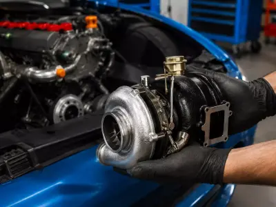 Turbocharger Assembly for Automotive Engine 3D model