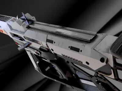 ZerTech Banshee the future rifle gun 3D model
