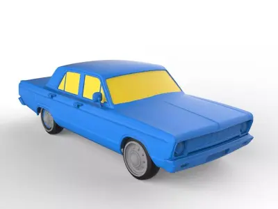 Chrysler Valiant 1966 Classic Car 3D print model