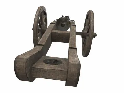 Cannon 2 old 3D model