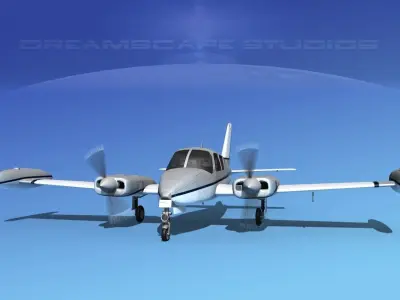 Cessna 310 V08 3D model