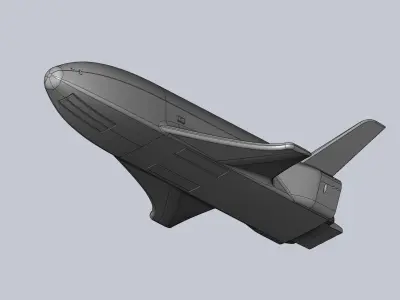 Boeing X-37B OTV Experimental Spaceplane Miniature 3D print model