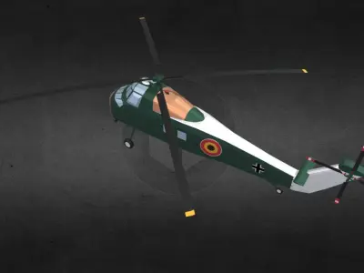 s58-helicopter helicopter for gta san andreas Low-poly 3D model