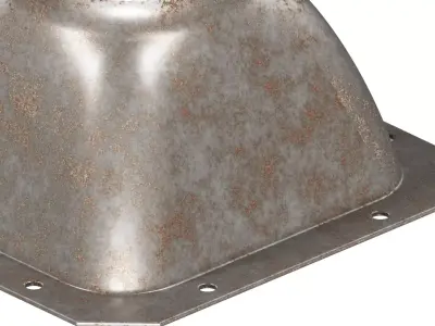 Rusty Industrial Air Duct 3D model