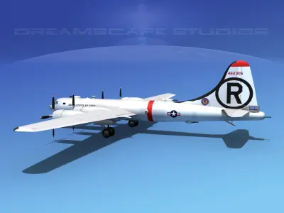 Boeing B-29 Superfortress USAF 3D model
