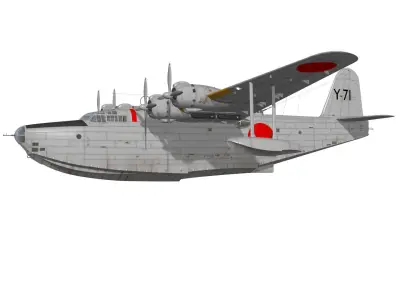 Kawanishi H8K Emily Type11 3D model