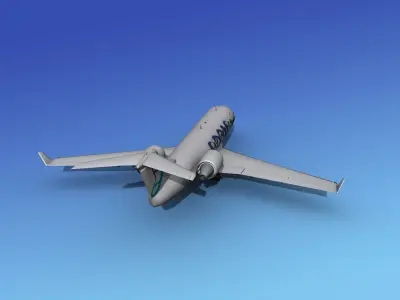 Canadair CRJ200 Adria 3D model