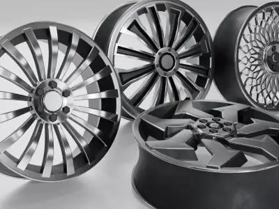 steel rim Low-poly 3D model