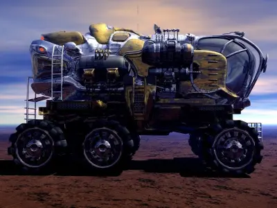 T-5580 Moon Rover  3D model