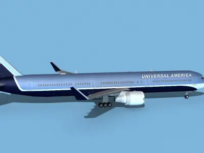 Boeing 767-400 Universal Charters 3D model