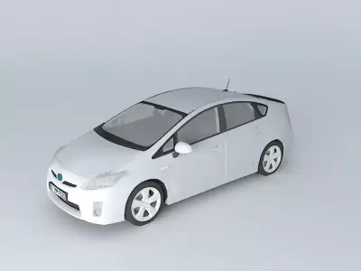 Toyota Prius XW30 2010 Free 3D model