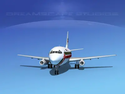 Boeing 737-100 GB Air 3D model