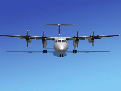 Dehavilland DHC-7 Berjaya Air 3D model