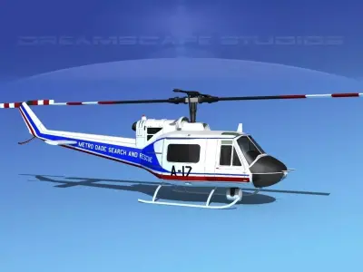 Bell 204 Dade County SAR 3D model