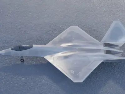 Northrop YF-23 Black Widow Low-poly 3D model