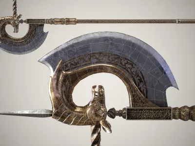 Antelope Tabar Low-poly 3D model