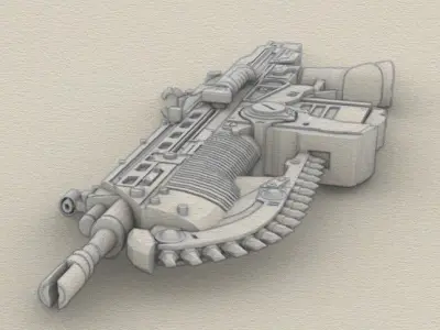 Mark 3 Lancer Gears of War 3D print model