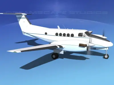 Beechcraft B200 GT King Air V09 3D model