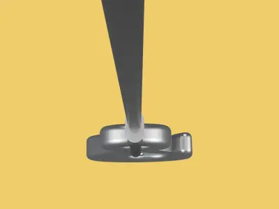 EYE HOOK SINGLE LIFTING CRANE HOOKS HOIST LATCH ALLOY STEEL ROPE 3D model