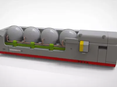 Sci-fi Architecture kitbash 54 3D model