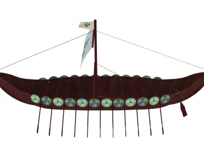 Viking Ship 2 3D model