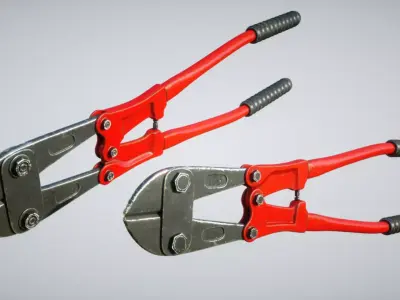 Bolt Cutter Free low-poly 3D model